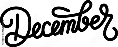 December Hand Lettering.