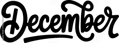December Handwritten Lettering.