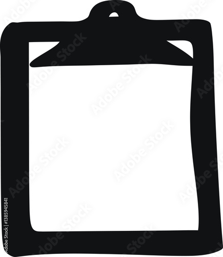 clipboard with blank paper
