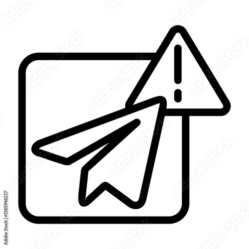 Telegram Outline Icon
