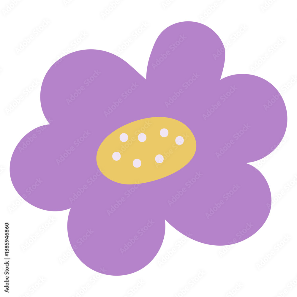 Handdrawn Abstract Flower Handdrawn Abstract Flower