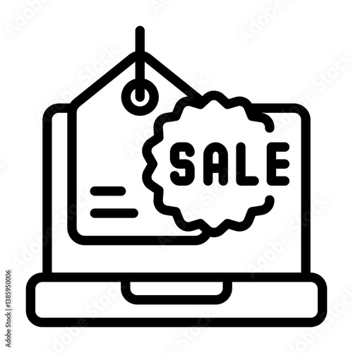 Sale Outline Icon