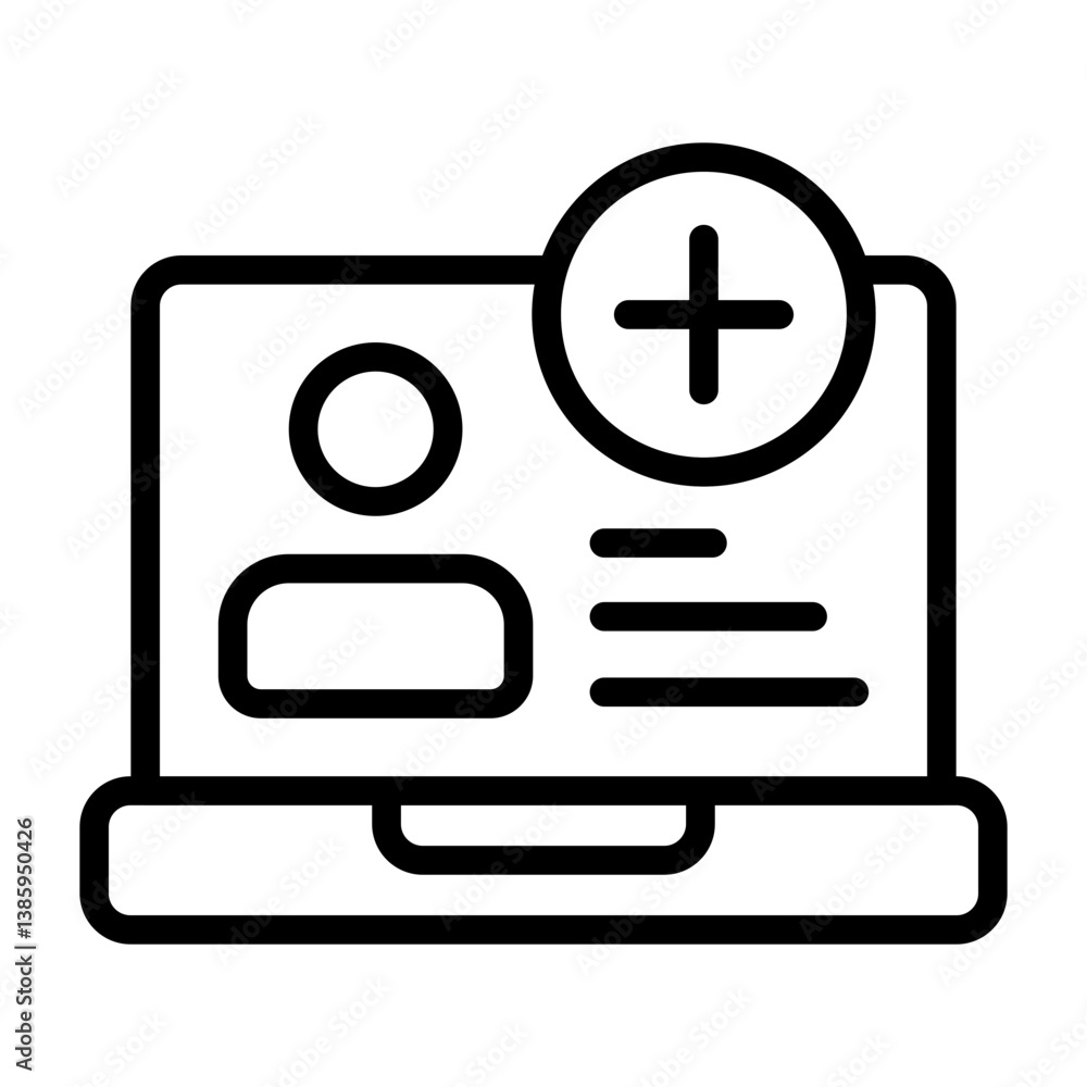 Sign Up Outline Icon Sign Up Outline Icon