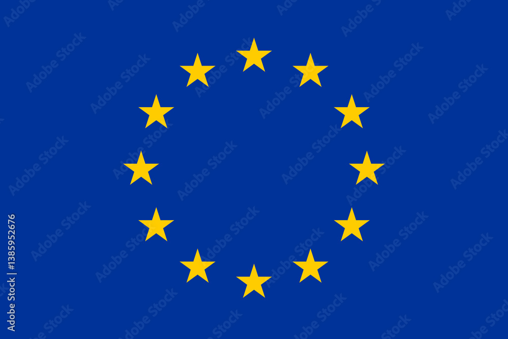 Vector flag of European Union, a political and economic union of 27 European countries. Accurate dimensions and official colors. This file is suitable for digital editing and printing of any size. Vector flag of European Union, a political and economic union of 27 European countries. Accurate dimensions and official colors. This file is suitable for digital editing and printing of any size.