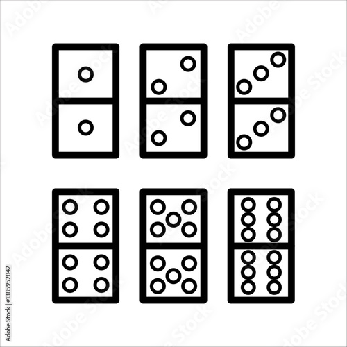 Dominoes icon. Element of airport icon for mobile concept and web apps. Detailed Dominoes icon can be used for web and mobile