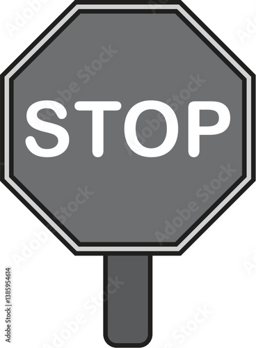 stop road sign