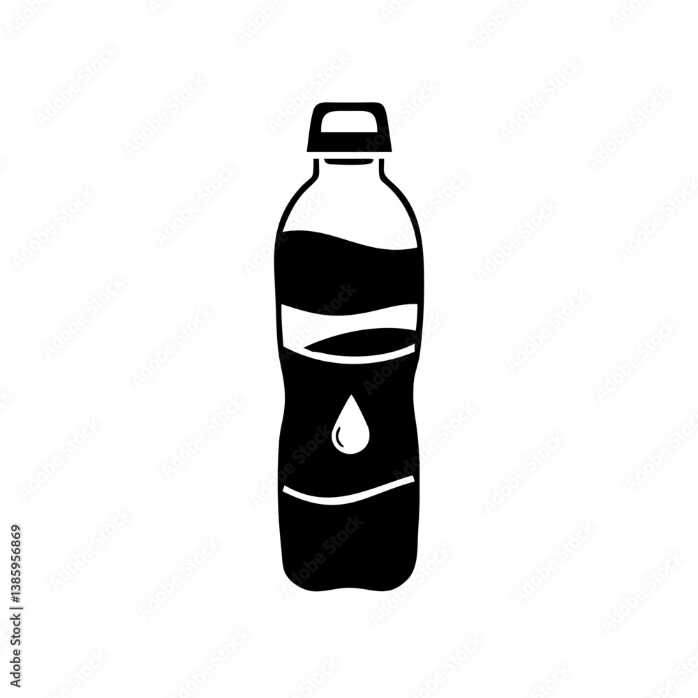 water bottle icon, water bottle silhouette vector illustration-simple silhouette illustration of water bottle, perfect for water bottle logos and icons water bottle icon, water bottle silhouette vector illustration-simple silhouette illustration of water bottle, perfect for water bottle logos and icons