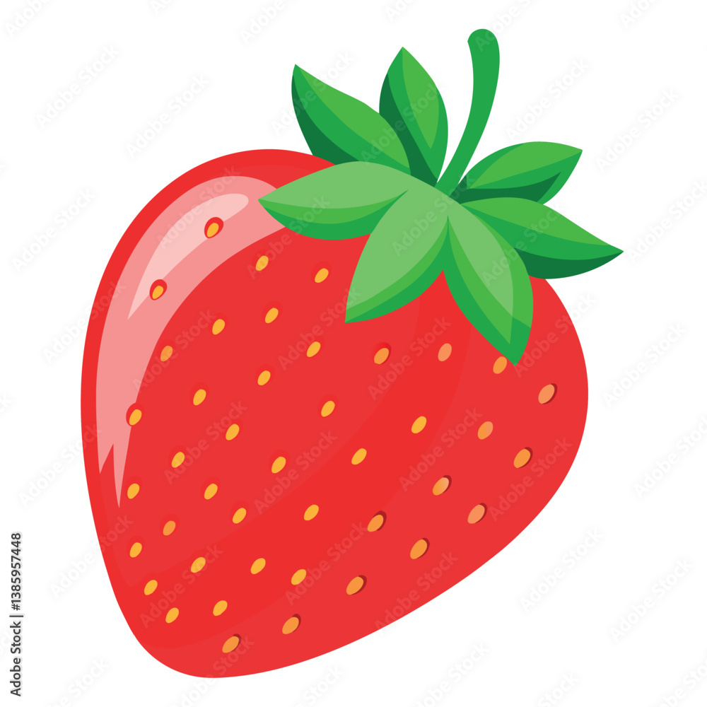 Obraz premium strawberry-isolated-on-white-background (3).eps