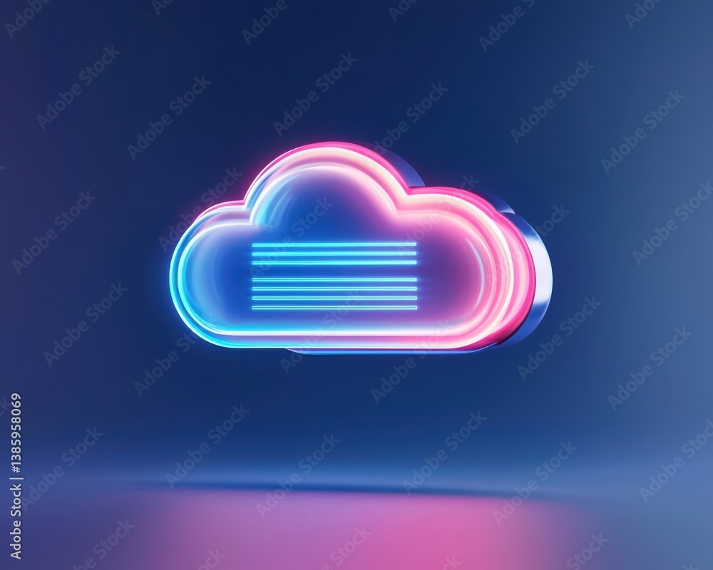 Floating cloud with abstract AI firewall layers, futuristic cyber defense theme, minimal design Floating cloud with abstract AI firewall layers, futuristic cyber defense theme, minimal design