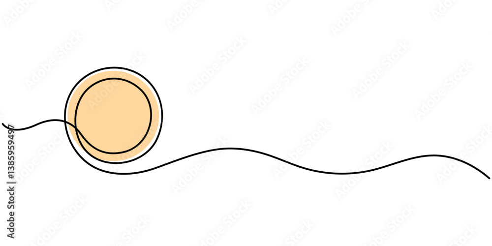 Obraz premium coins stack wealth savings and investment continuous one line drawing, Continuous one line drawing of dollar sign design outline vector, Business icon. Money saving concept continuous line. 