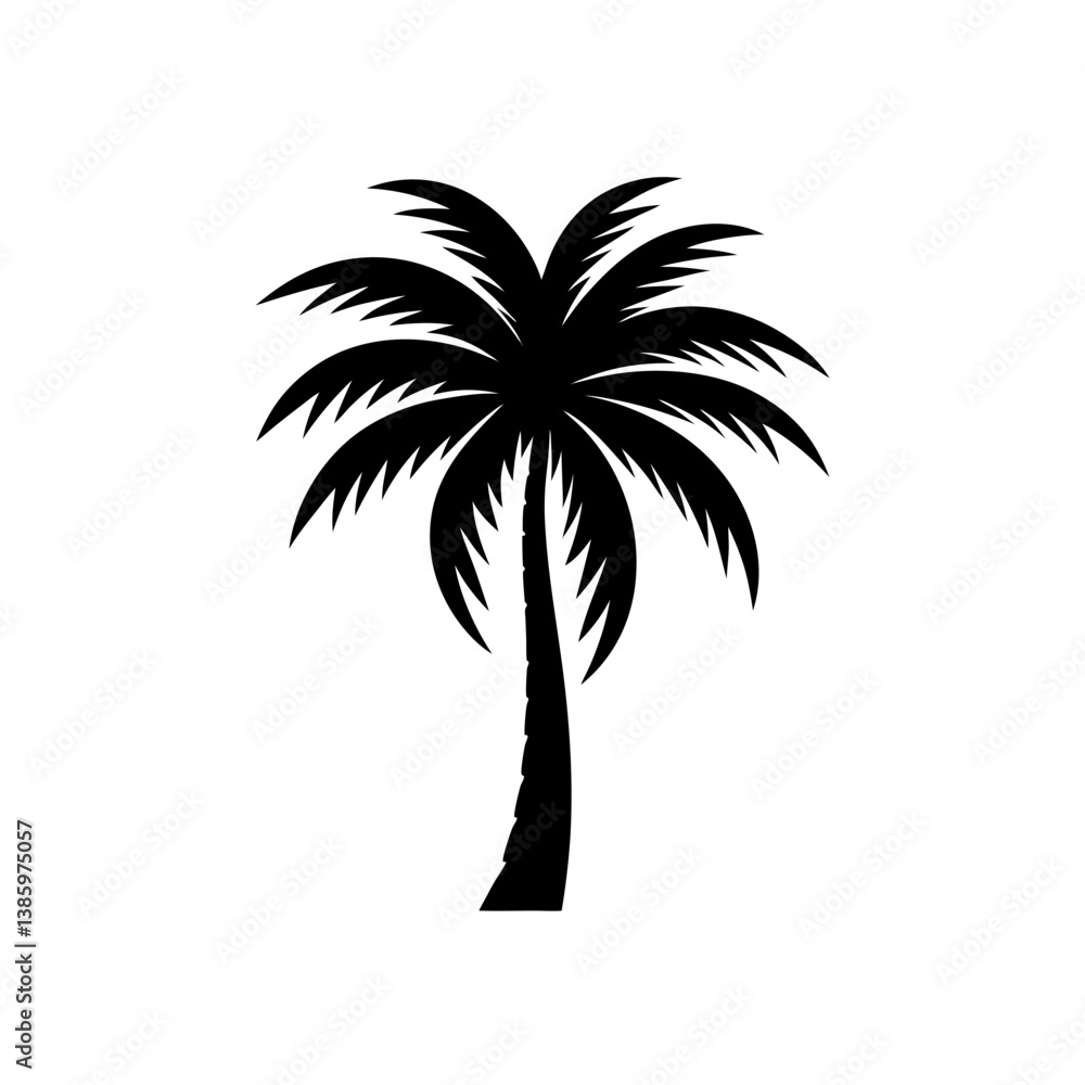 Obraz premium palm tree silhouette