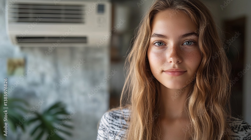 Young Woman Indoor Portrait.
