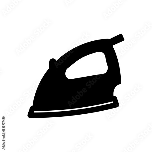 steam iron isolated on white background