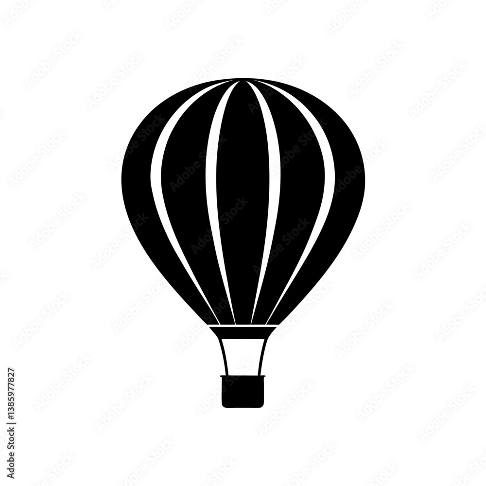 Naklejka premium hot air balloon isolated