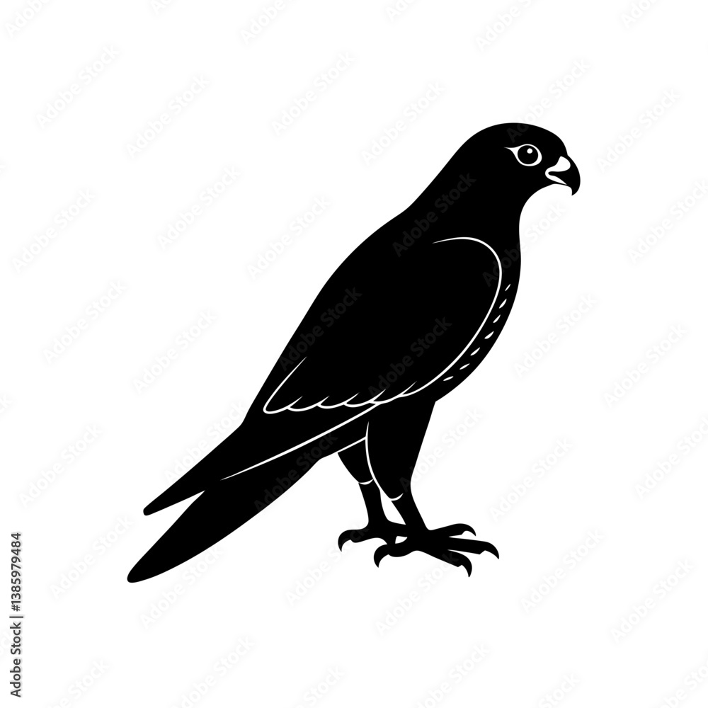 Obraz premium crow on a white background