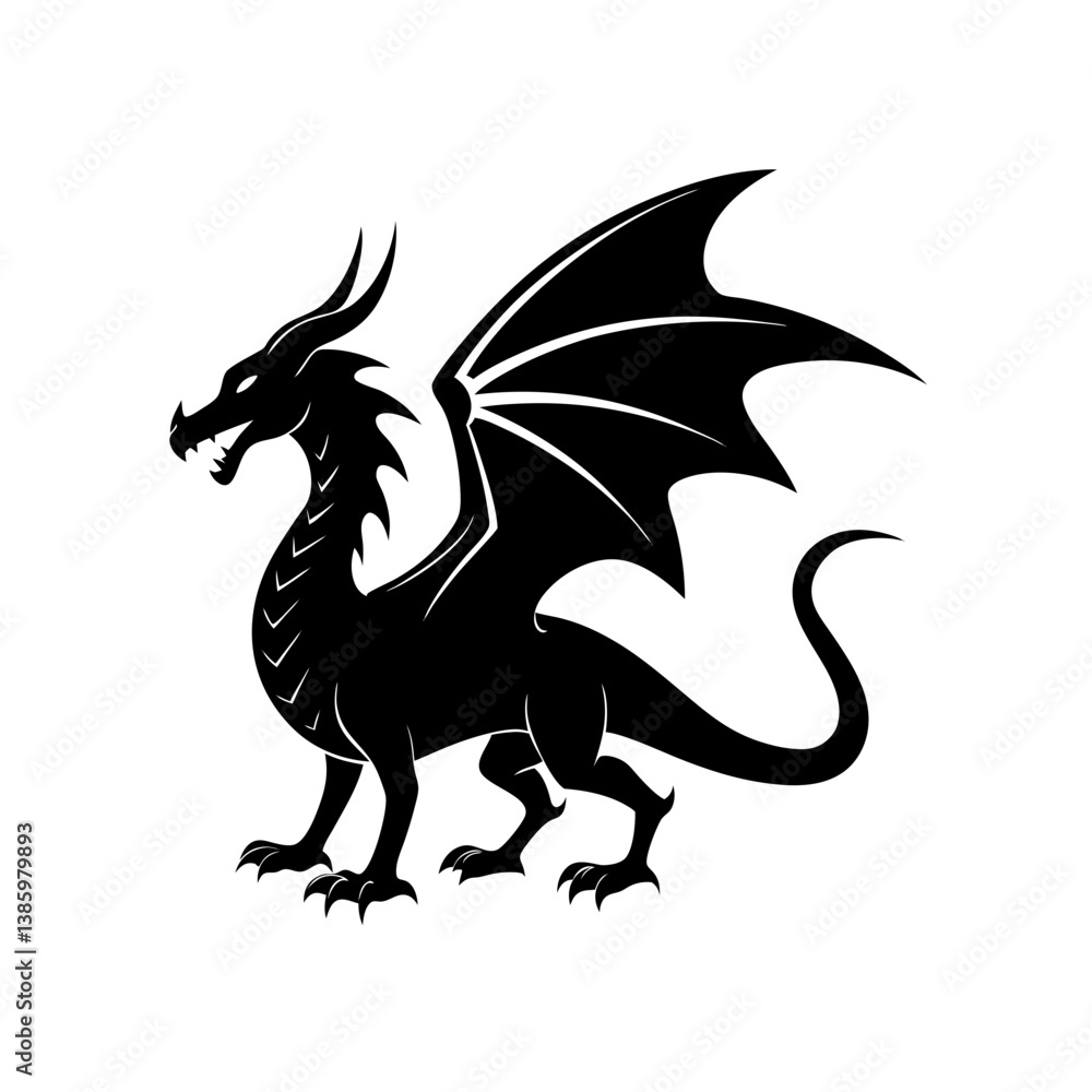 Fototapeta premium vector image of a dragon