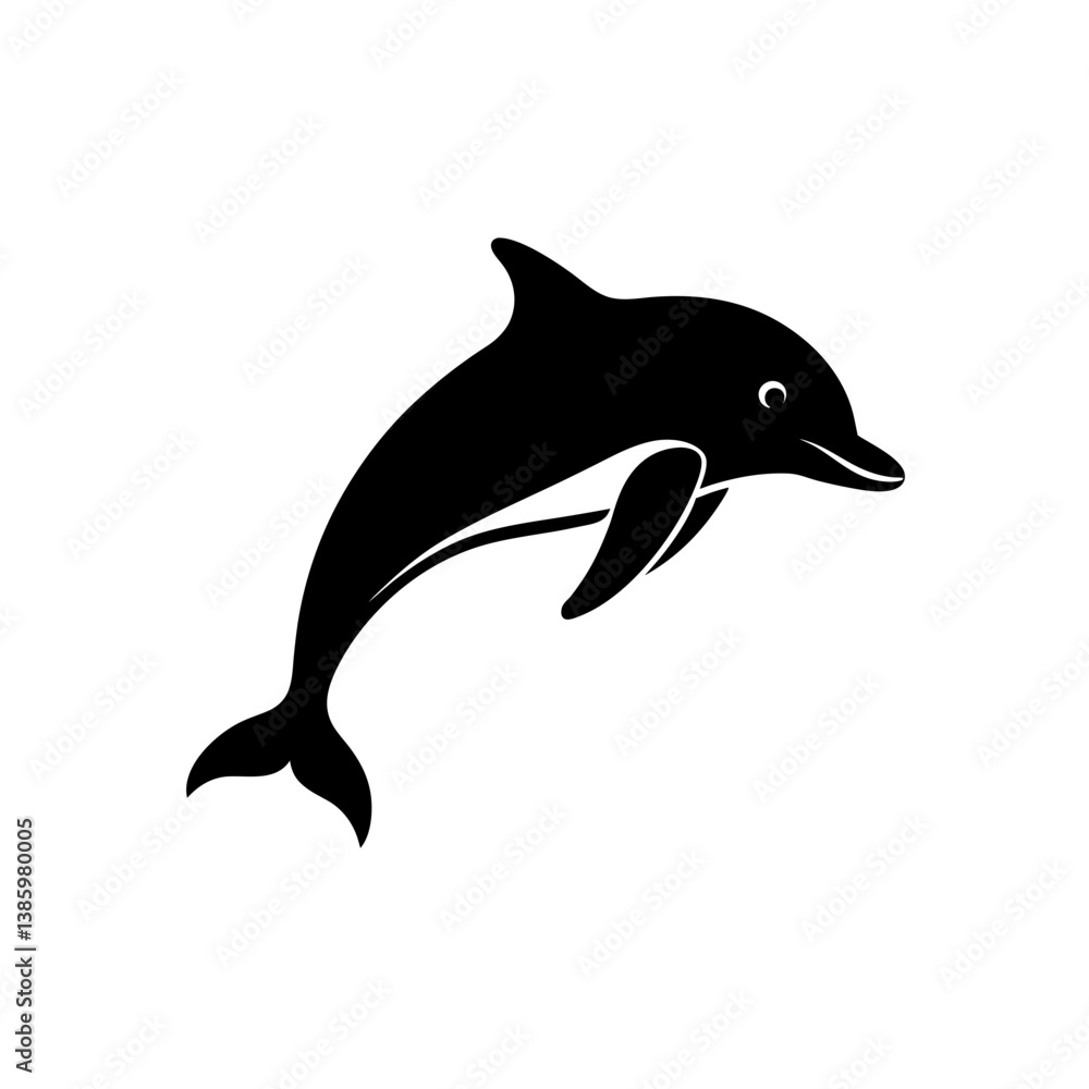 Obraz premium dolphin isolated on white