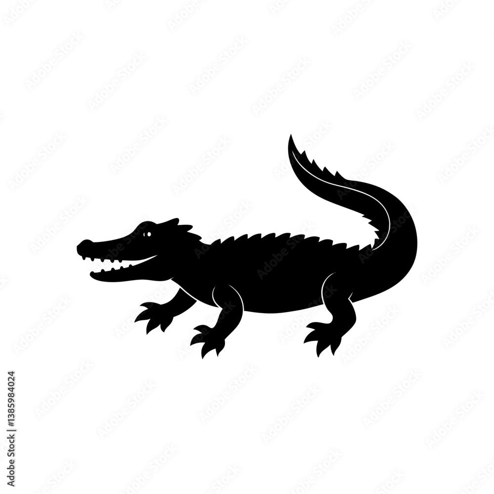 crocodile isolated on white crocodile isolated on white