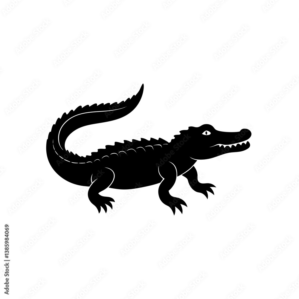 crocodile isolated on white crocodile isolated on white