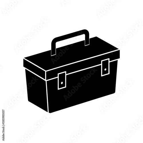 black box isolated on white background