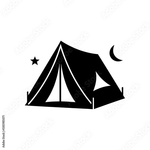 vector illustration of tent