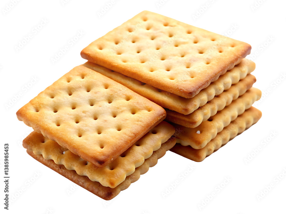 crackers isolated on white crackers isolated on white