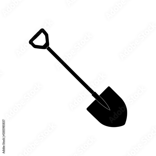 shovel vector illustration