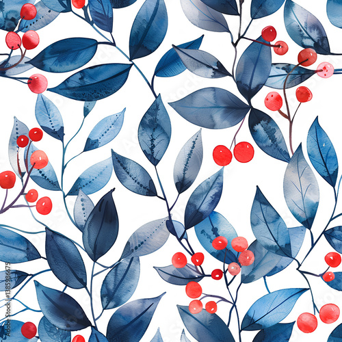 seamless pattern with leaves