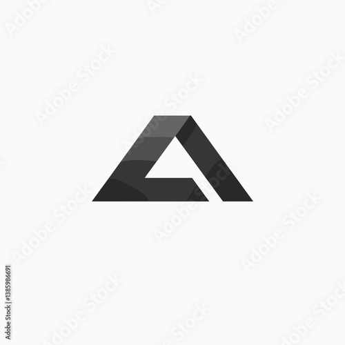 Free Download Abstract geometric logo design in black and white   - GFXLoad