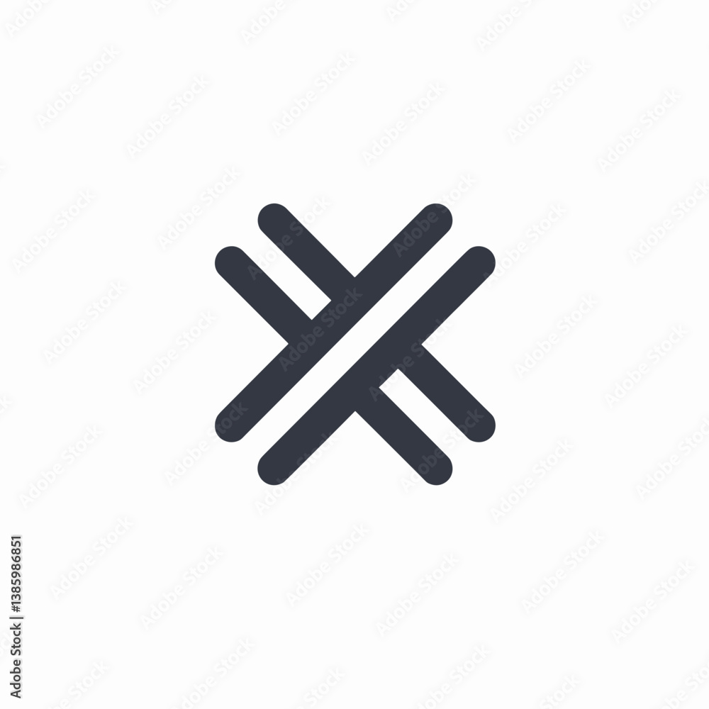 Abstract logo design in minimalistic style with geometric lines Abstract logo design in minimalistic style with geometric lines