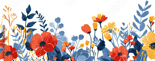 poppy flowers background