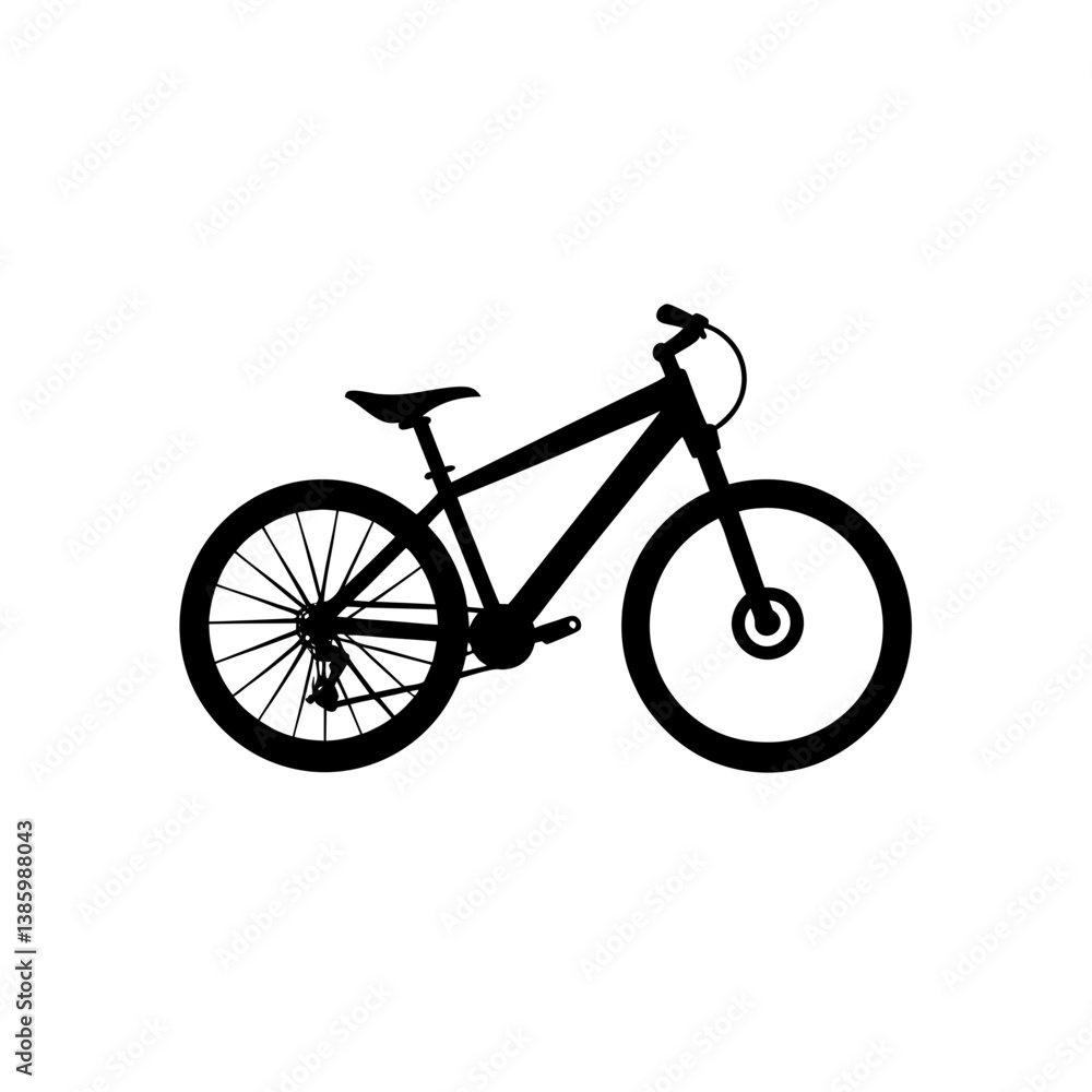 Fototapeta premium bicycle isolated on white background