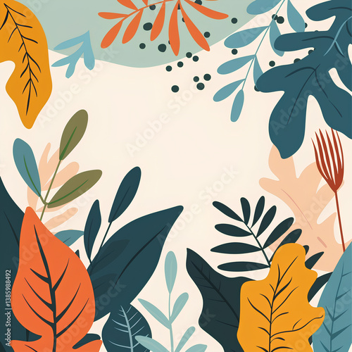 seamless pattern with leaves