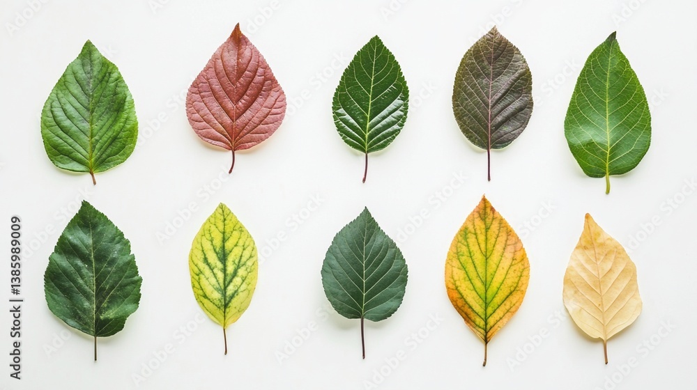 Obraz premium Colorful autumn leaves arranged