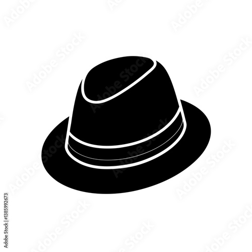 black hat isolated on white