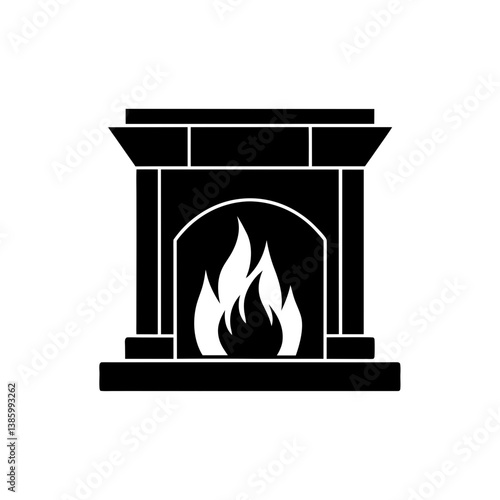illustration of a fireplace