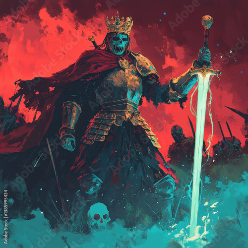 Halloween Illustration arts of ghosts and fear people