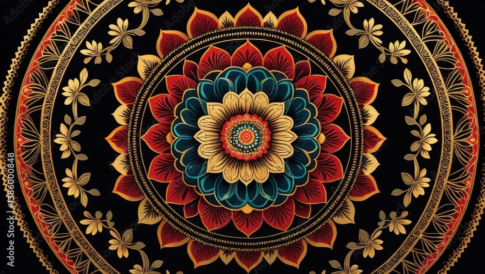 Intricate mandala design Intricate mandala design