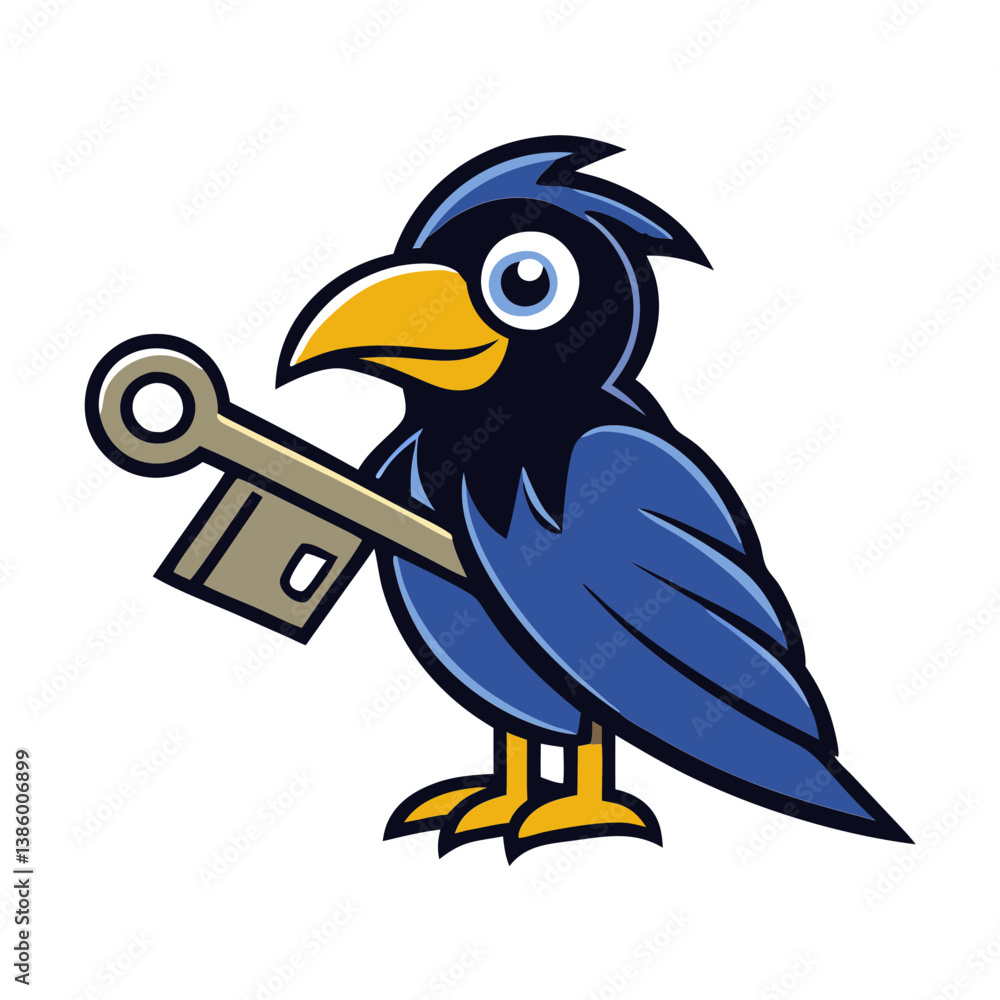 Obraz premium vector illustration of Animal Mascot logo on white background.