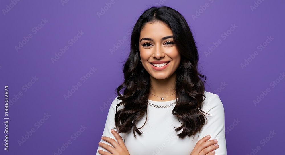 Fototapeta premium Radiant Confidence AI Generated