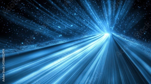 Cosmic light trail