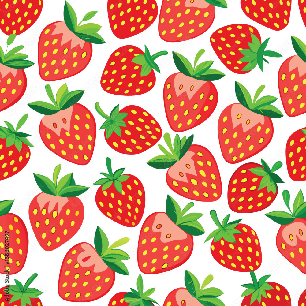 seamless pattern with strawberry seamless pattern with strawberry