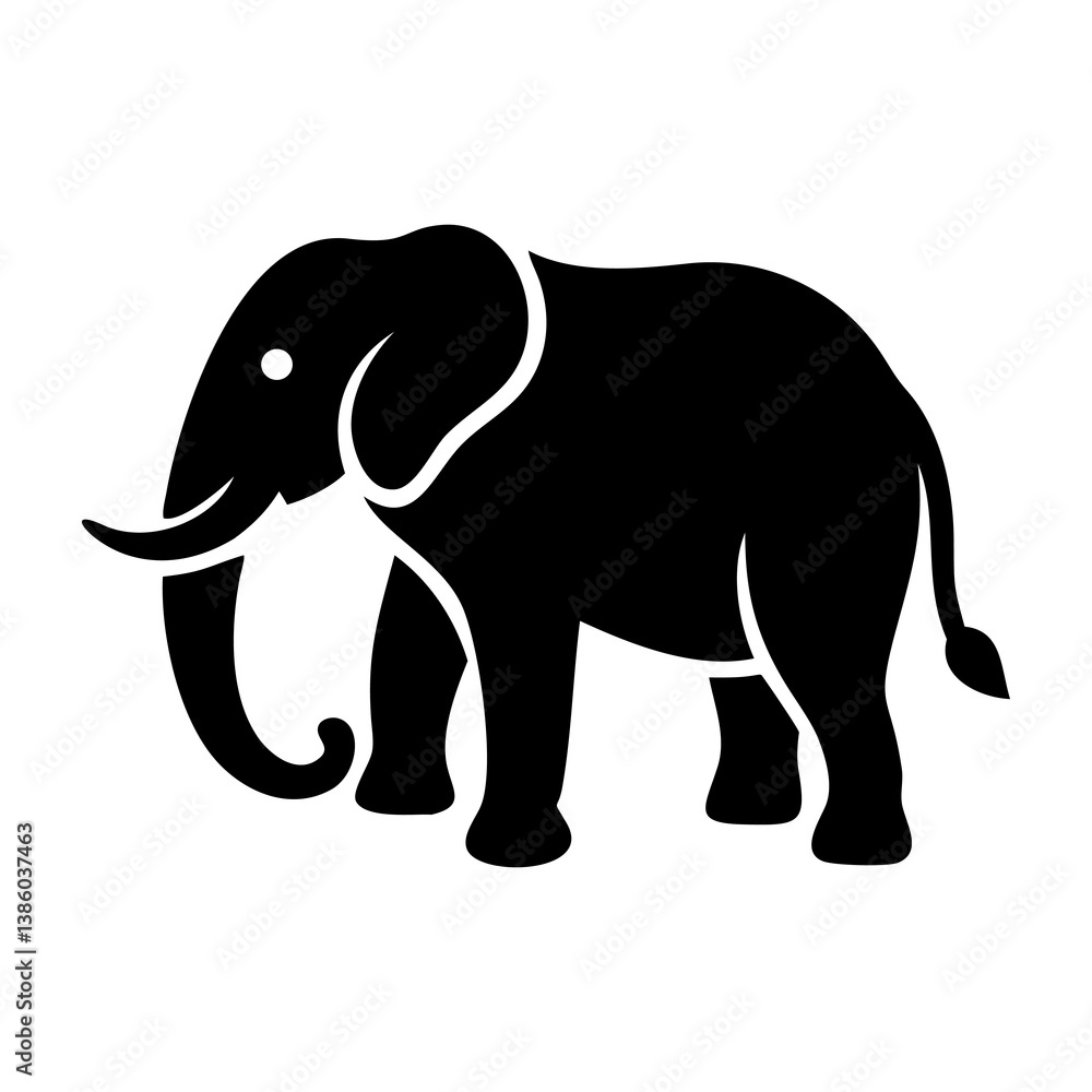 Elephant Silhouette Elephant Line Art vector illustration art Elephant Silhouette Elephant Line Art vector illustration art