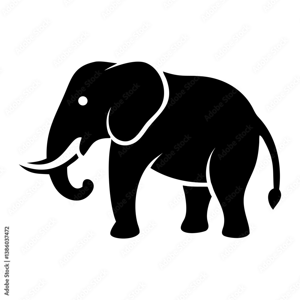 Elephant Silhouette Elephant Line Art vector illustration art Elephant Silhouette Elephant Line Art vector illustration art
