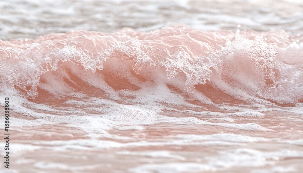 Fototapeta premium Pink Tide Ocean Waves