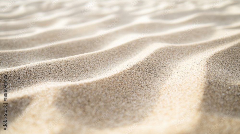 Sand Surface with Rippled Texture Sand Surface with Rippled Texture