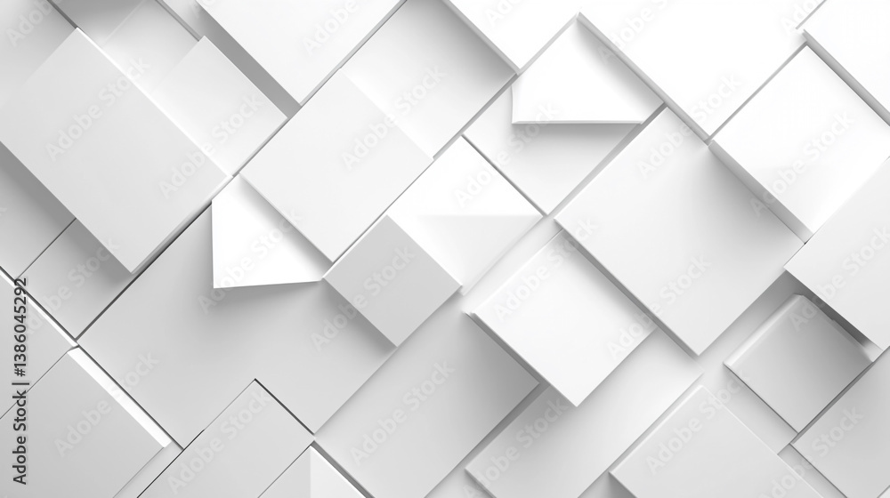 A white abstract art vector background with overlapping geometric shapes Modern white and light grey overlapping square pattern with shadows on minimalist white A white abstract art vector background with overlapping geometric shapes Modern white and light grey overlapping square pattern with shadows on minimalist white