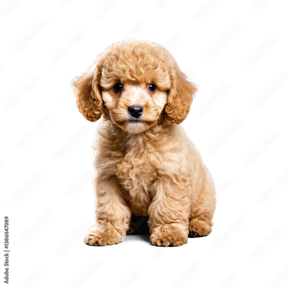 Poodle puppy isolated on transparent background Poodle puppy isolated on transparent background