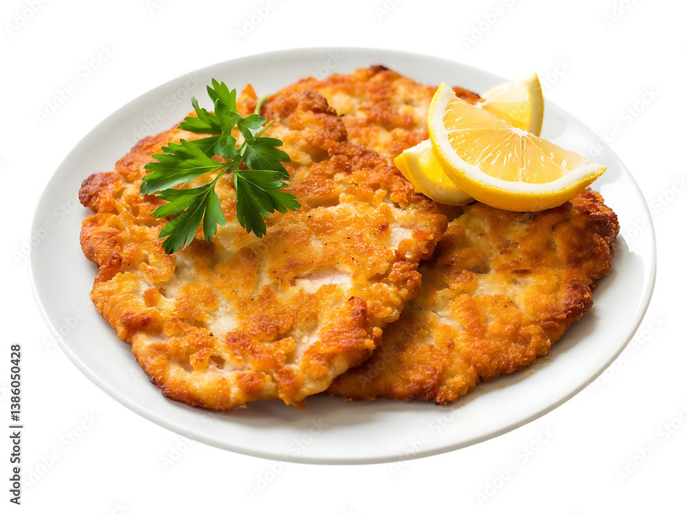 Isolated Fried Chicken Cutlets Isolated Fried Chicken Cutlets