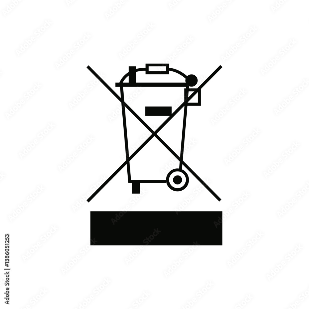 WEEE Sign Vector Cardboard WEEE Sign Vector Cardboard
